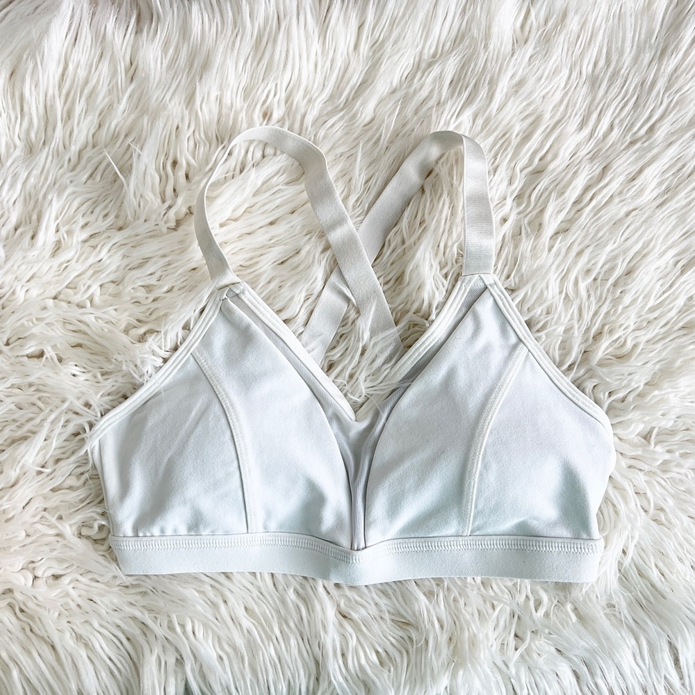Born primitive white sports bra